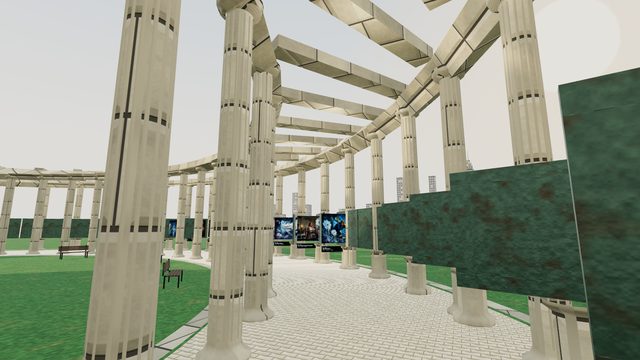The colonnade
