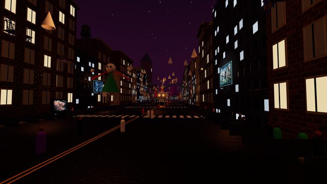 Sixth Avenue after dark