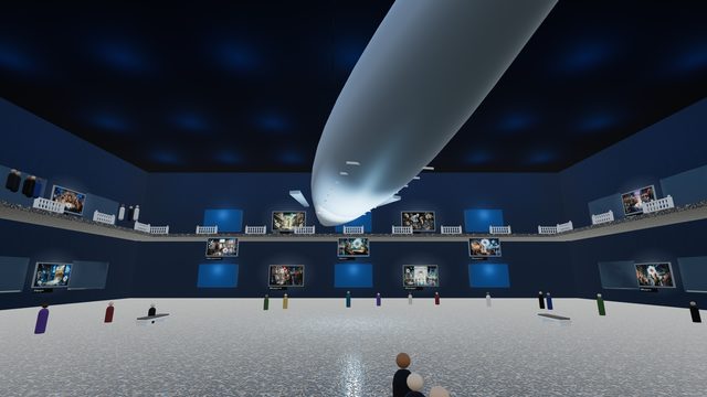 Under the whale