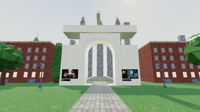 Under the arch