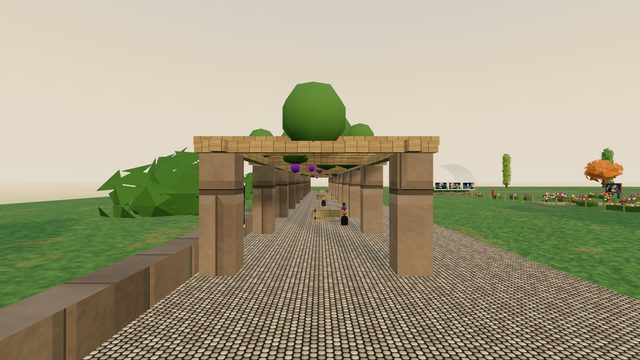 The pergola over the river