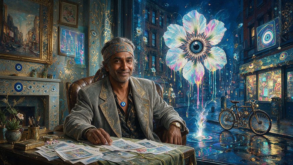 Tanveer Ramaswamy, a man who bought back his own early work at a loss