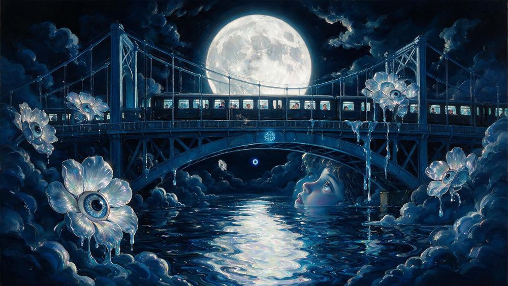 The Moon on the Bridge