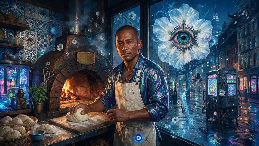 Tashi Lama, a man at a Bleecker Street coal oven who will not sell you a single slice