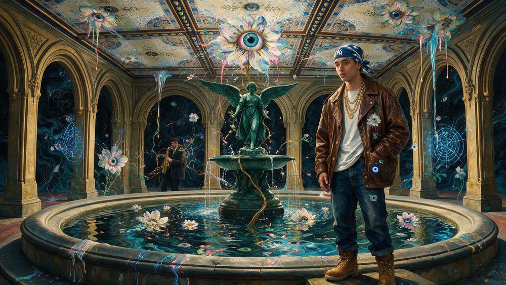 The Angel Over the Fountain