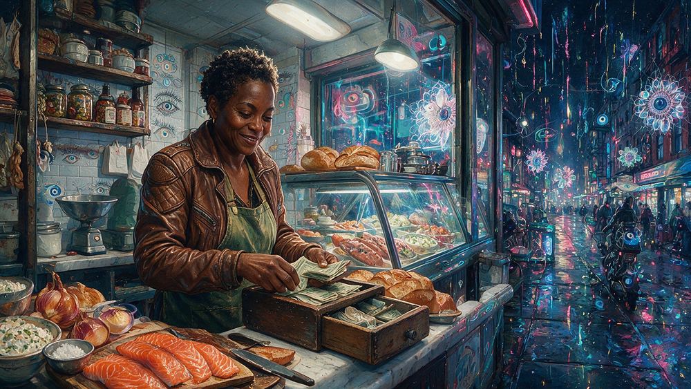 Shanice Pratt, a woman who makes the whitefish salad by feel and never measures