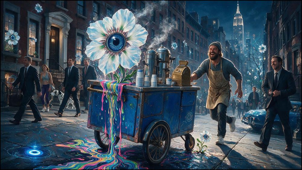 The Coffee Cart Rolled Uphill