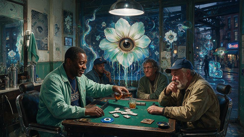 Darnell Mabry, a man who runs the domino table and its unwritten rules