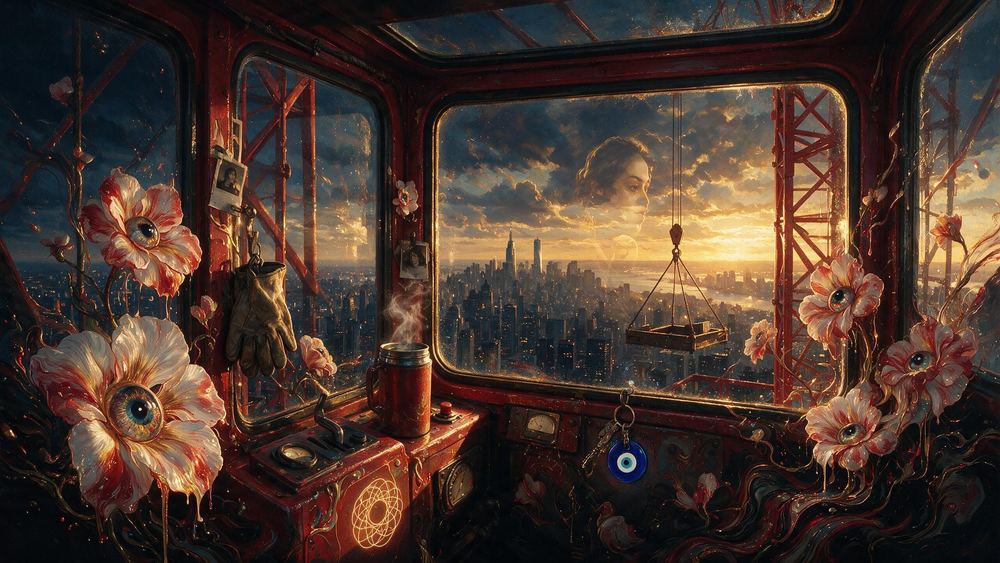 The Crane Cab Sunrise