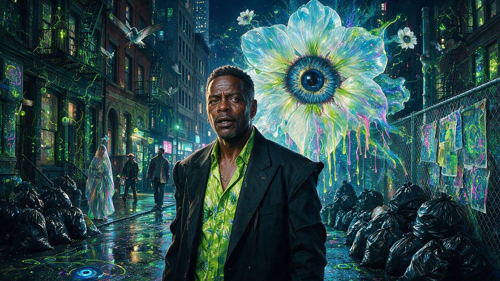 Terrence Hollins, a man whose piece was removed from a platform and later reinstated