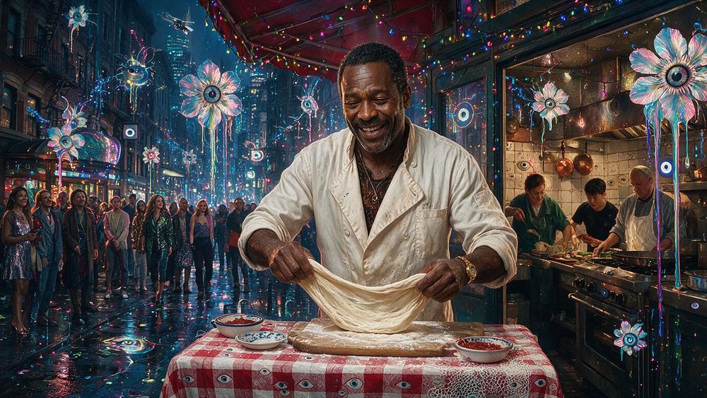 Curtis Bridges, a waiter in a ten table East Harlem room where nobody new gets in