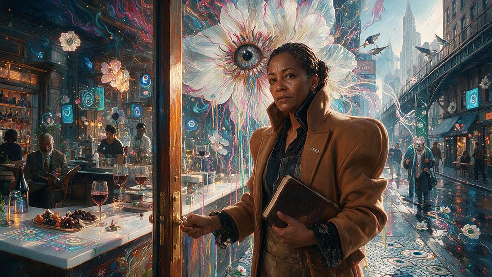 Renita Cheatham, a woman who holds the door and the reservation book