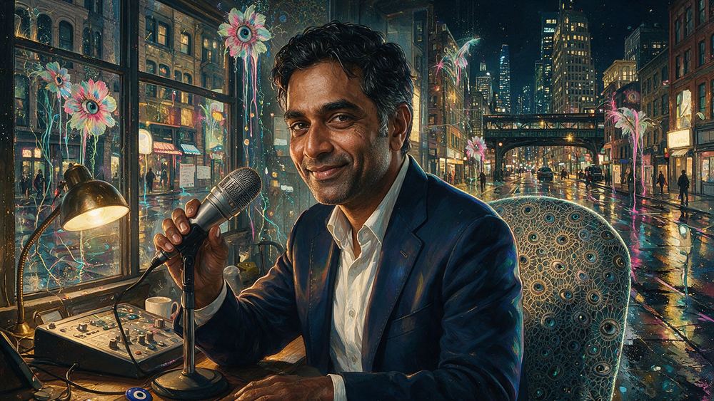 Farhan Krishnamurthy, a hotel night auditor who sees the city's whole personality