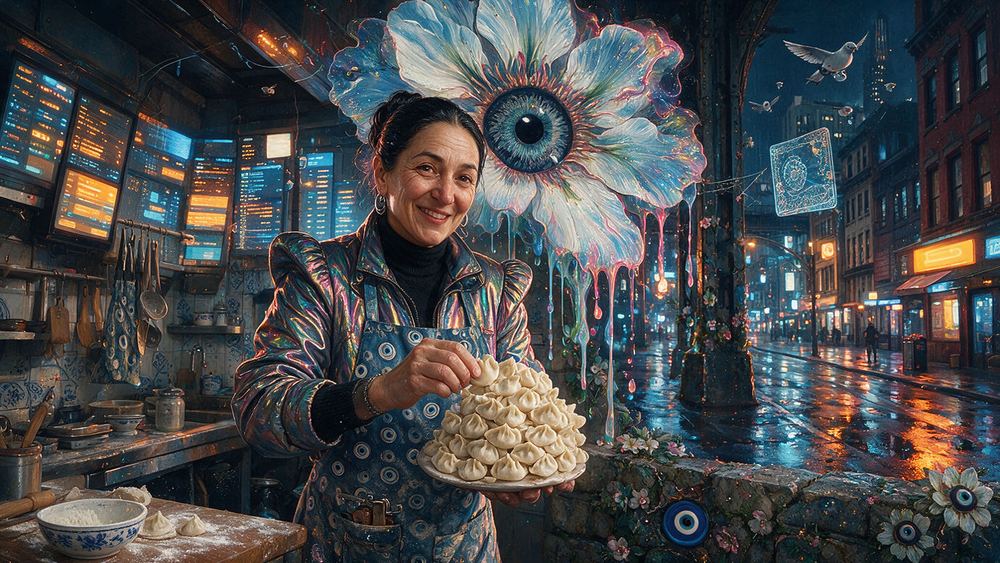 Vesna Moroianu, a dumpling folder at speed