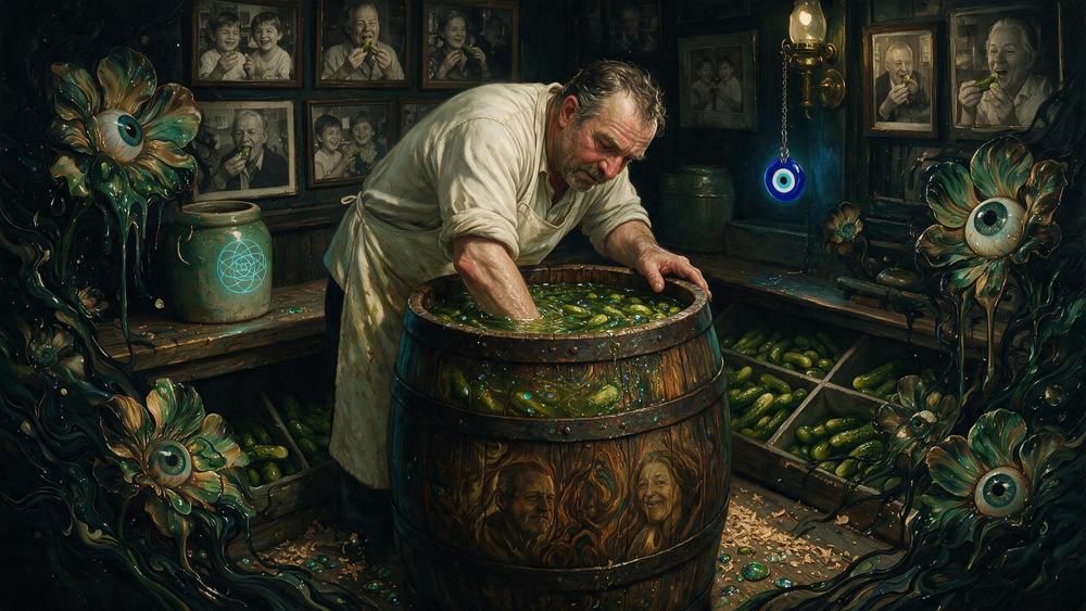 The Pickle Barrel Man
