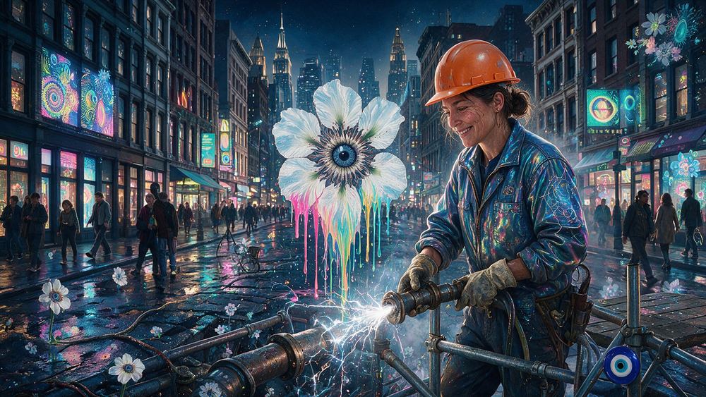 Sarala Teitelbaum, a plumber under a street with a hundred year old main