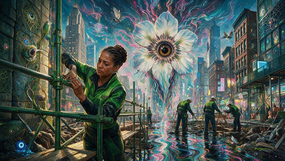 Bernice Sealy, a scaffolder building the most invisible object in New York