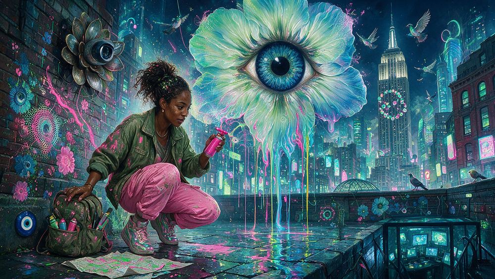 The Painter Who Works Only in the Blind Spots