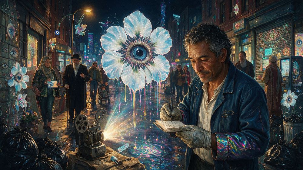 Reynaldo Rivas, a projectionist who lets a broken projector run because it is better broken