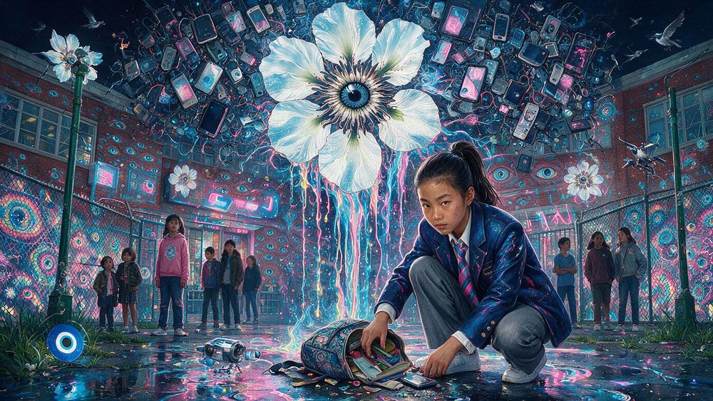 Jing Lim, a girl who learned to read on a feed