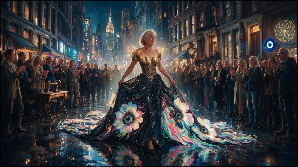 The Gown Sewn From the Skyline