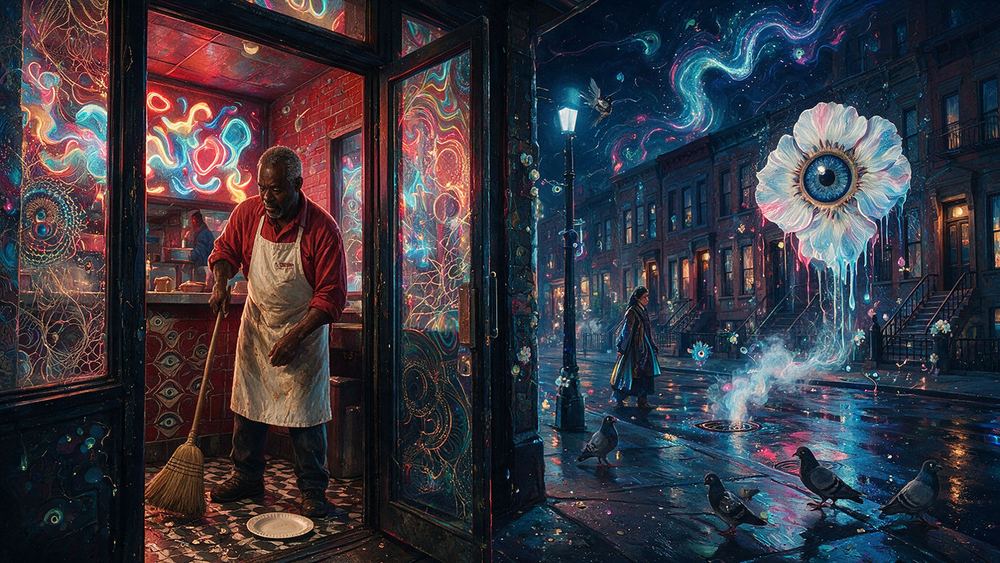 Delroy Bridgewater, a man who has run the same corner slice shop since 1971