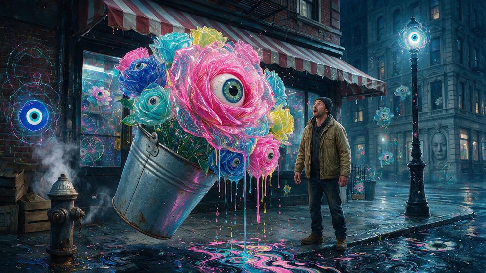 The Flower Bucket Out Front