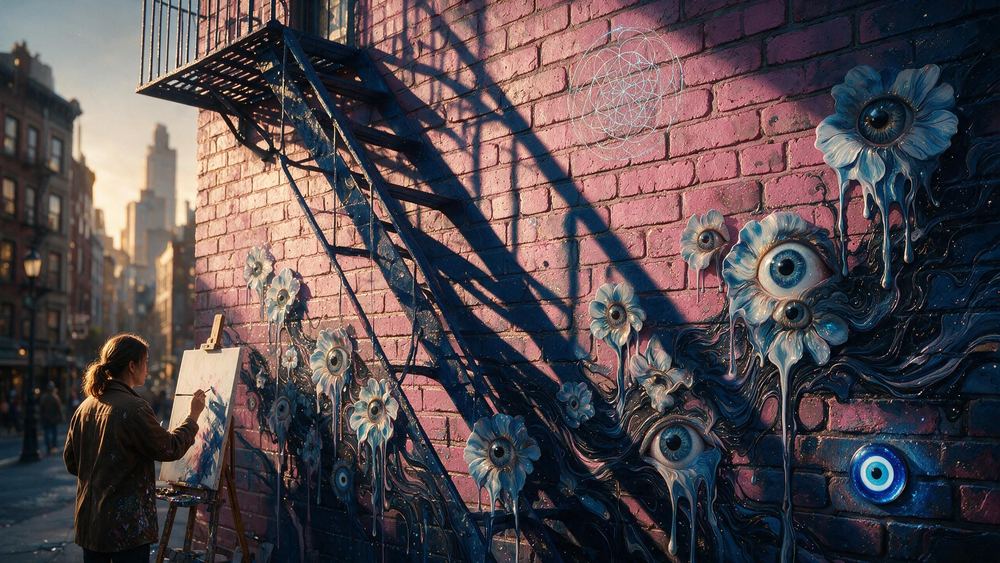 The Fire Escape Shadows