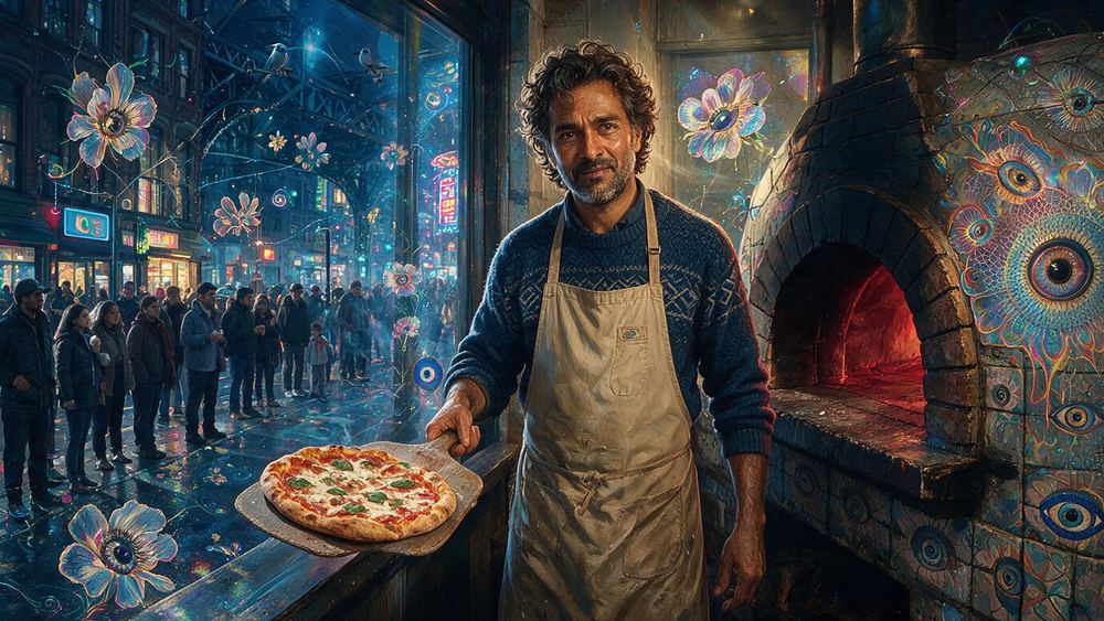 Devendra Siddiqui, a counter man at a Williamsburg window that sells out by two