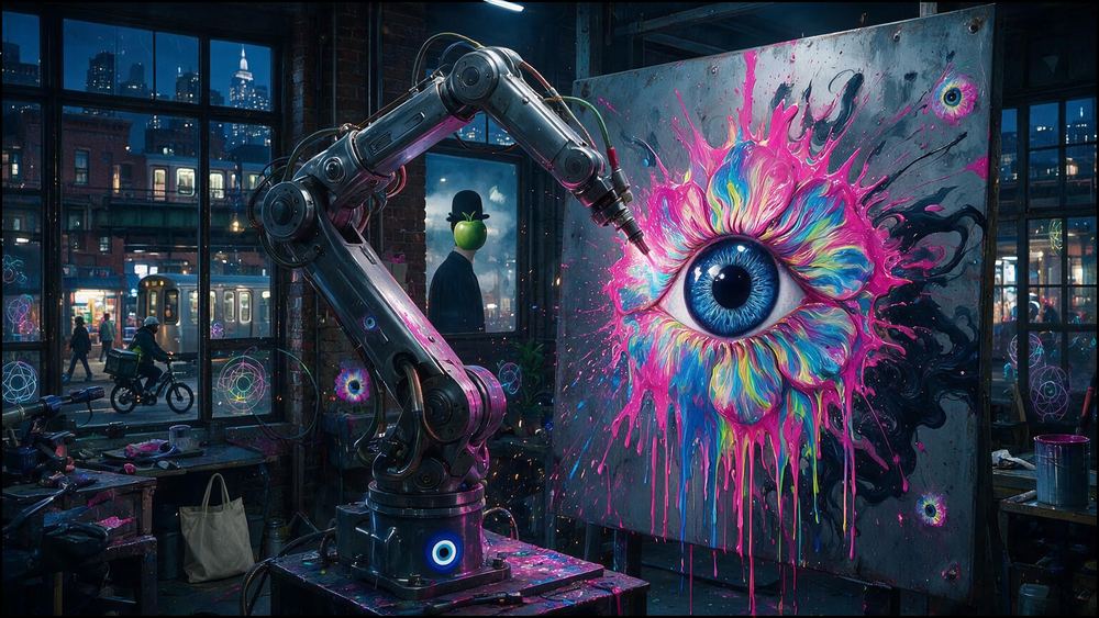 The Robot Arm Made Art
