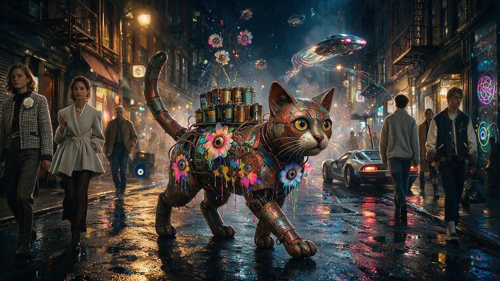 The Alley Cat with Nine Batteries