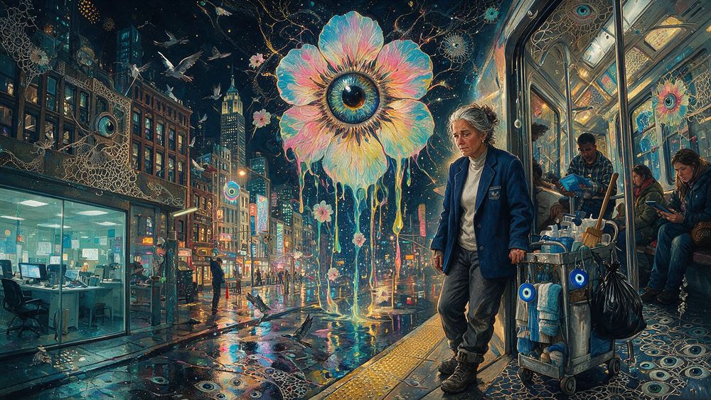 Tova Feldman, a woman who cleans a school after everybody has gone