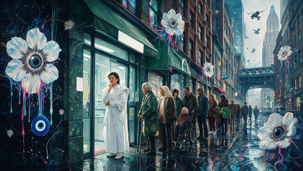 Lian Kobayashi, a hospital chaplain who is the last person in a lot of rooms