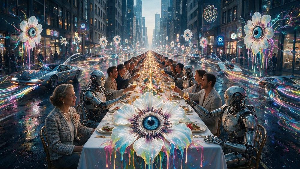 The Long Table Down Broadway