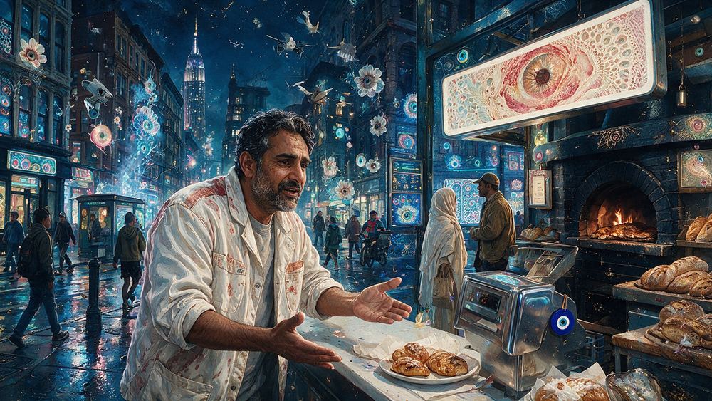Farhan Mahadevan, a counterman at the Houston Street pastrami hall who works the free taste