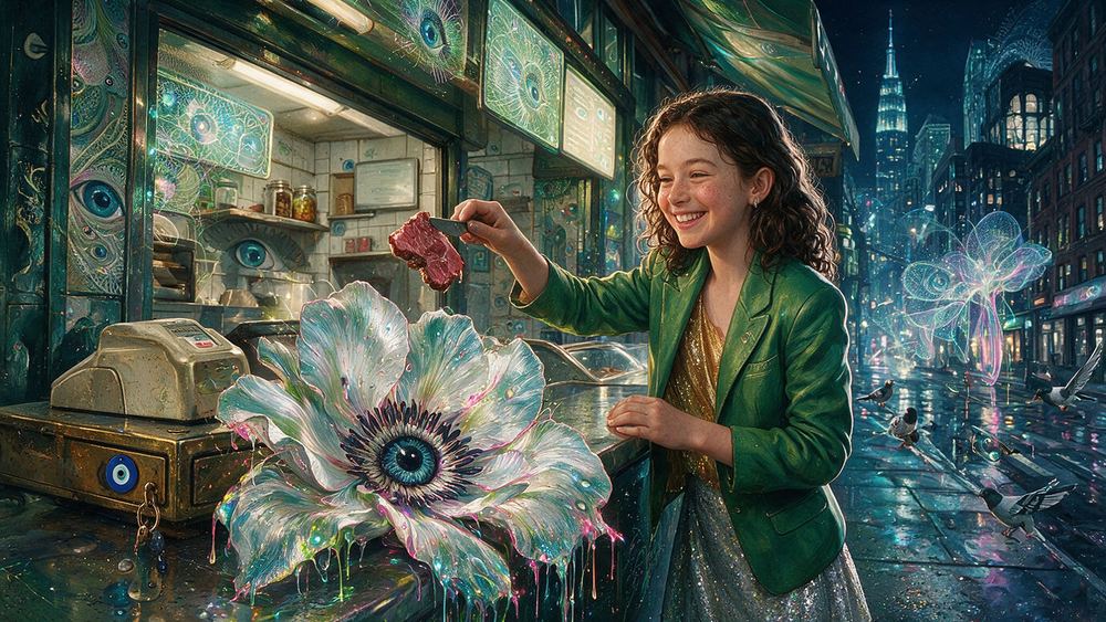 Iryna Danylchenko, a granddaughter learning the counter over a summer