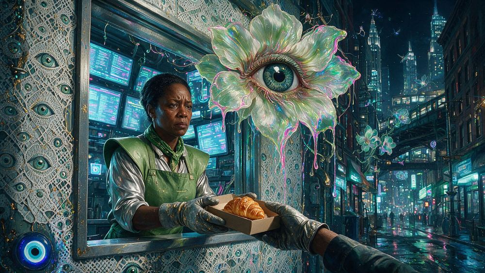 Latasha Hollins, a pastry cook who starts at two in the morning