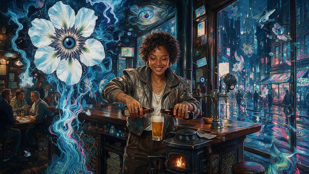 Aaliyah Pratt, a woman who runs a Times Square bar the size of a hallway