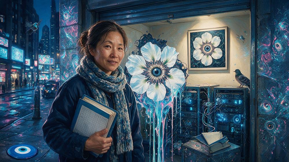 Xiaoling Xu, a woman who keeps a ruled ledger nobody else opens
