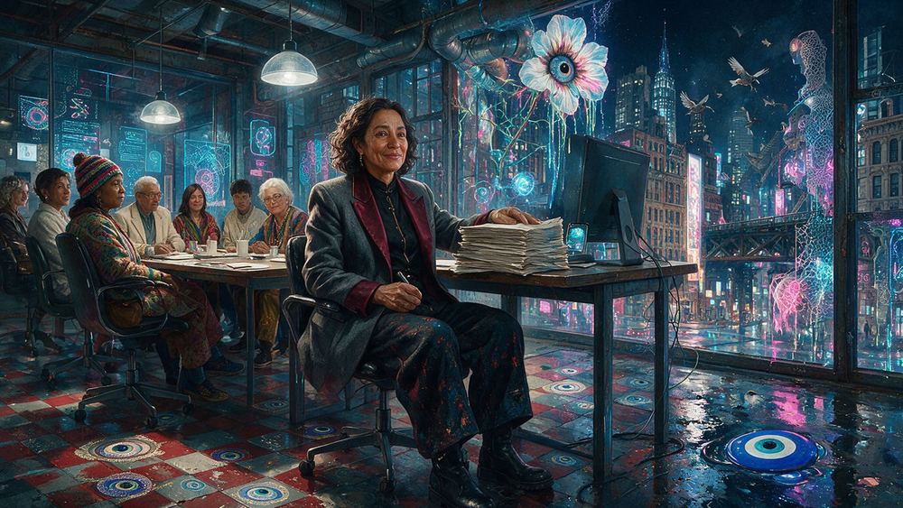 Yolanda Peralta, a transcription checker on her fourteenth hour