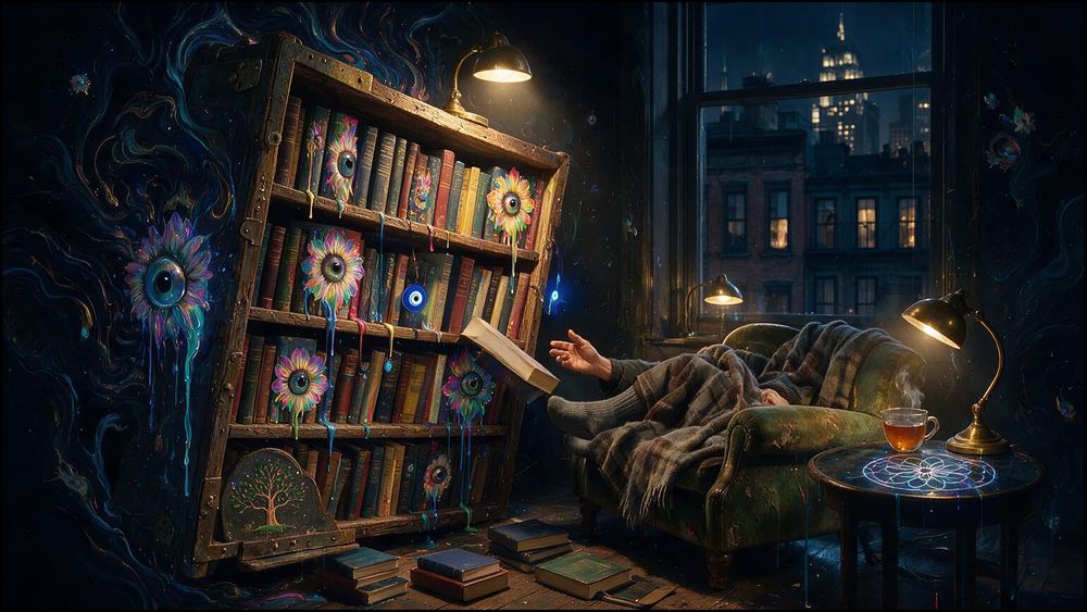 The Bookshelf Leaned Over