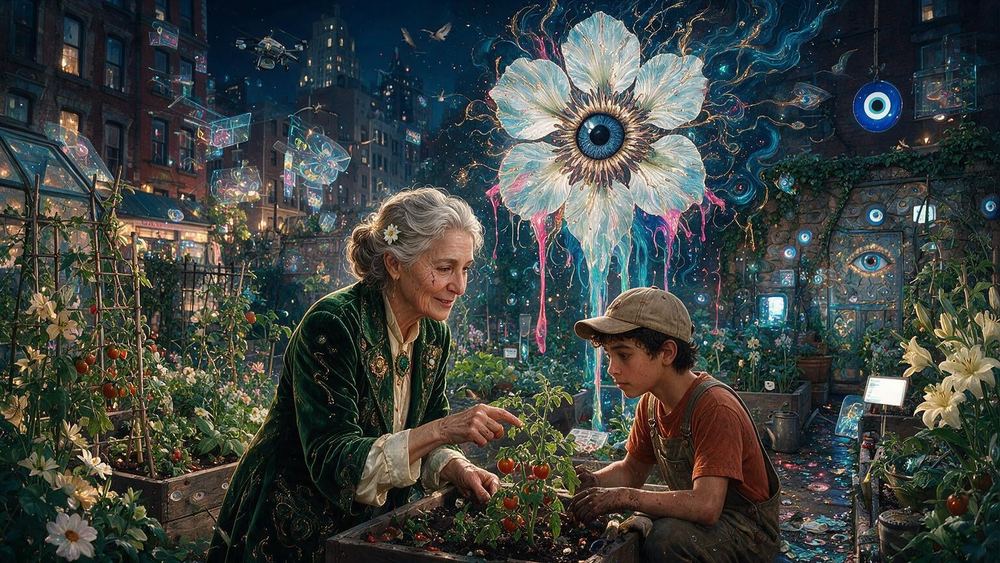 The Widow Who Keeps the Garden