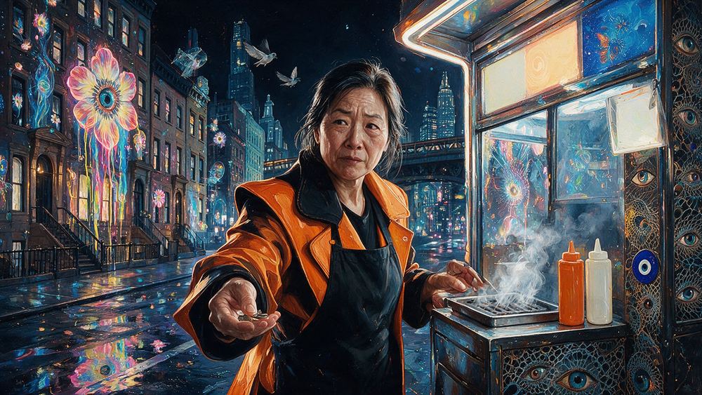 Xiaoling Xu, a woman who has held the same corner since 1994