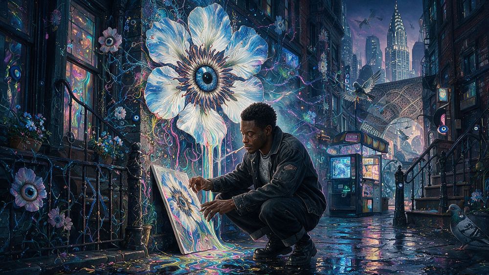 The Artist Seeing It Printed For the First Time