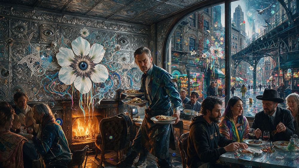 Miroslav Wozniak, a waiter in a pressed tin Williamsburg room that has not changed since 1900