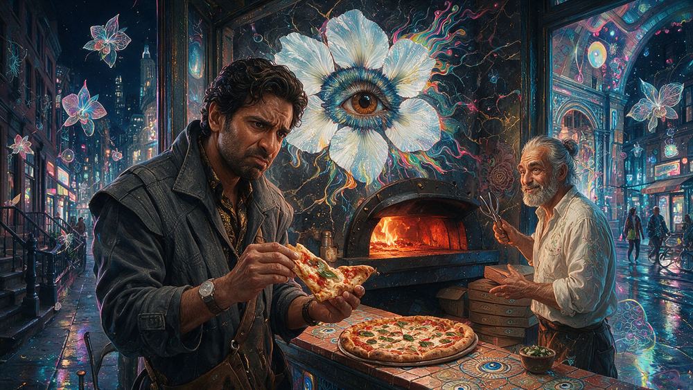 Suresh Venkatesan, a man at a Bleecker Street coal oven who will not sell you a single slice