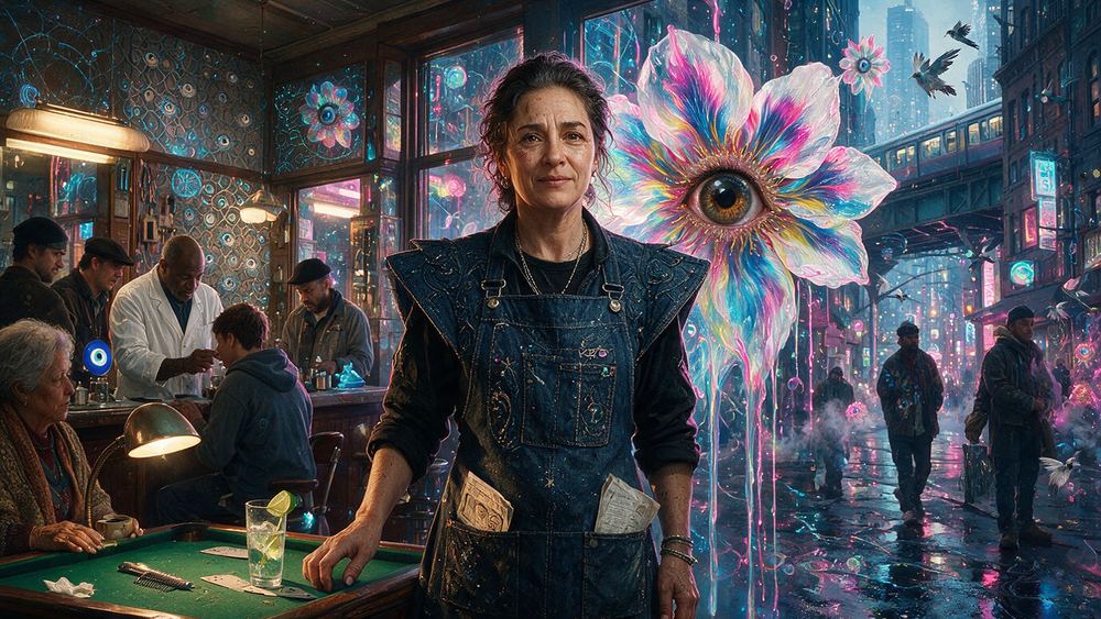 Malka Shulman, a diner waitress on her twenty second year of the same counter