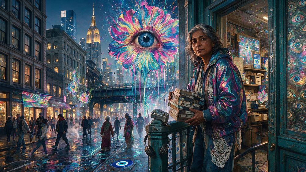 Kavitha Qureshi, a graffiti documentarian with thirty thousand slides