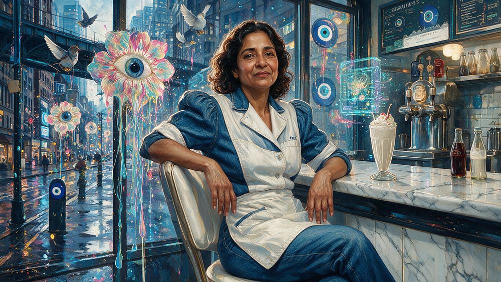 Rukhsana Qureshi, a waitress who starts your order when she sees you through the glass