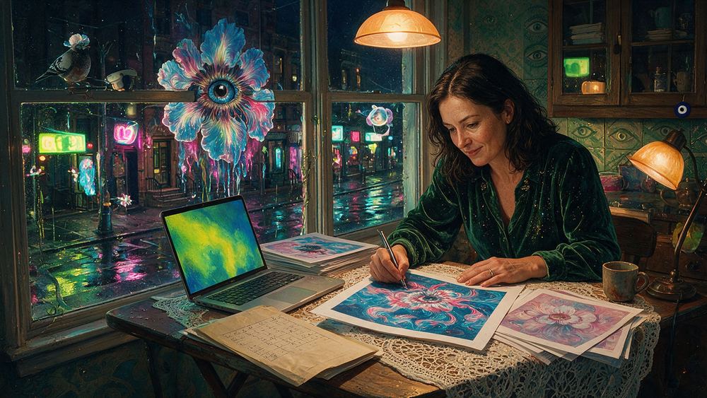 Nadia Kowalczyk, a woman who launches an edition of thirty beside a single one of one